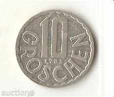 Австрия  10  гроша  1985 г.
