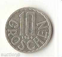 Австрия  10  гроша  1989 г.