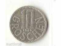 Австрия  10  гроша  1989 г.