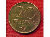 ГДР Германия 1983 - 20 Пфенига / PFENNIG Germany DDR / C 145