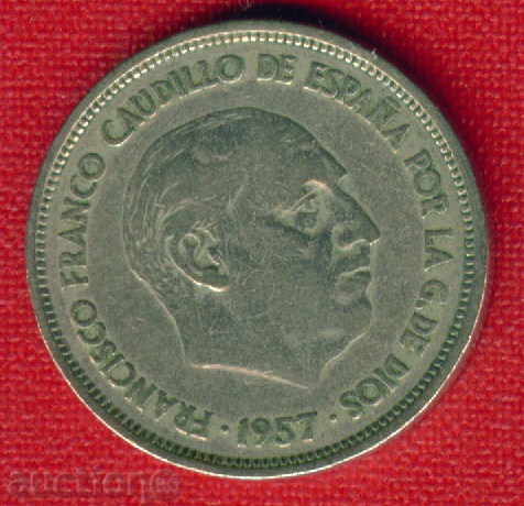 Auction Spain 1957 (58) - 25 pesetas / PESETAS Spain / C 1432 Auction Spain 1957 (58) - 25 pesetas / PESETAS Spain / C 1432