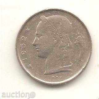 + Belgium 1 franc 1952 Dutch legend with price 0.60 BGN | € 0.31