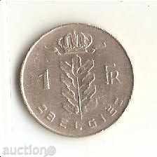 +Белгия  1  франк  1972 г.  холандска легенда