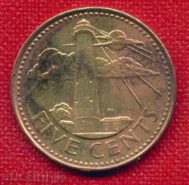 Барбадос 1989 - 5 цент / CENTS Barbados ARCH / C 1635