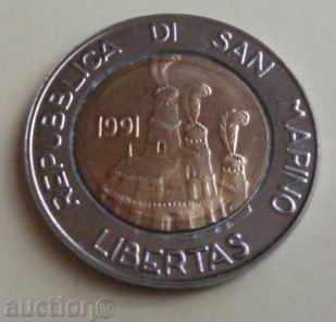 SAN MARINO-500 λίρες -1991g.