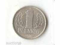DDR 1 pfennig 1979