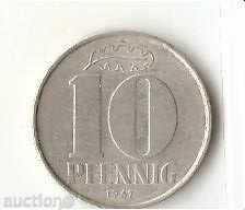 +ГДР  10  пфенига  1967 г.