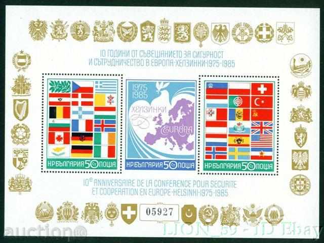 3372 Bulgaria 1985 Cooperare în Europa, Helsinki **