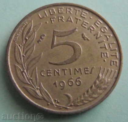 5 centimes-Franța-1966.