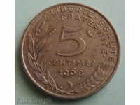Γαλλία-5 centimes-1968.