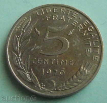 5 centime, Franța-1976.