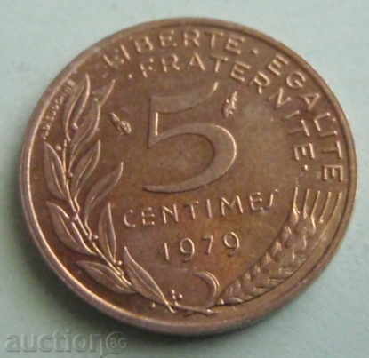5 centime-Franța-1979.