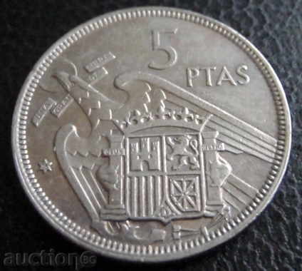 Ispaniya- 5 peseta-1957 (75) p.
