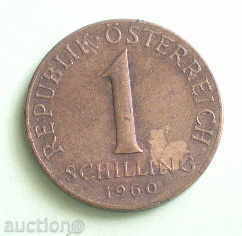 Австрия-1 шилинг 1960г.