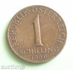 Austria 1 șiling 1960.