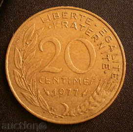 20 centimes-Franța-1977.