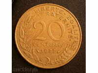 20 centimes-Franța-1977.