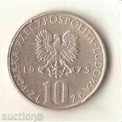 Полша  10  злоти  1975 г. БолеславПрус