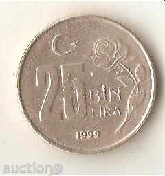 Τουρκία 25 hil.liri 1999
