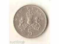 + UK 5 pence 1975