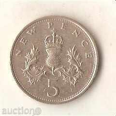 + Great Britain 5 pence 1979