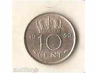 Olanda 10 cenți 1959