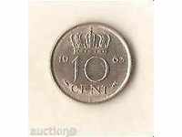 Холандия  10  цента    1963 г.
