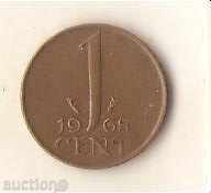 Holland 1 cent 1969 privy mark fish