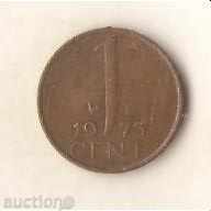Холандия  1  цент  1973 г.