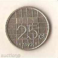 Netherlands 25 cents 1992