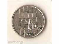 Netherlands 25 cents 1992
