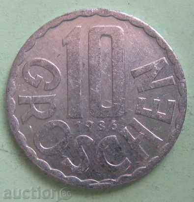 AUSTRIA-10 Penny-1986.