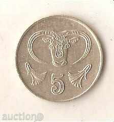 Кипър  5  цент  1994 г.