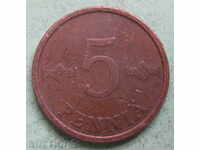 FINLAND-5 penny-1971