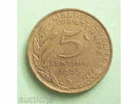 FRANCE-5 centimes-1966.