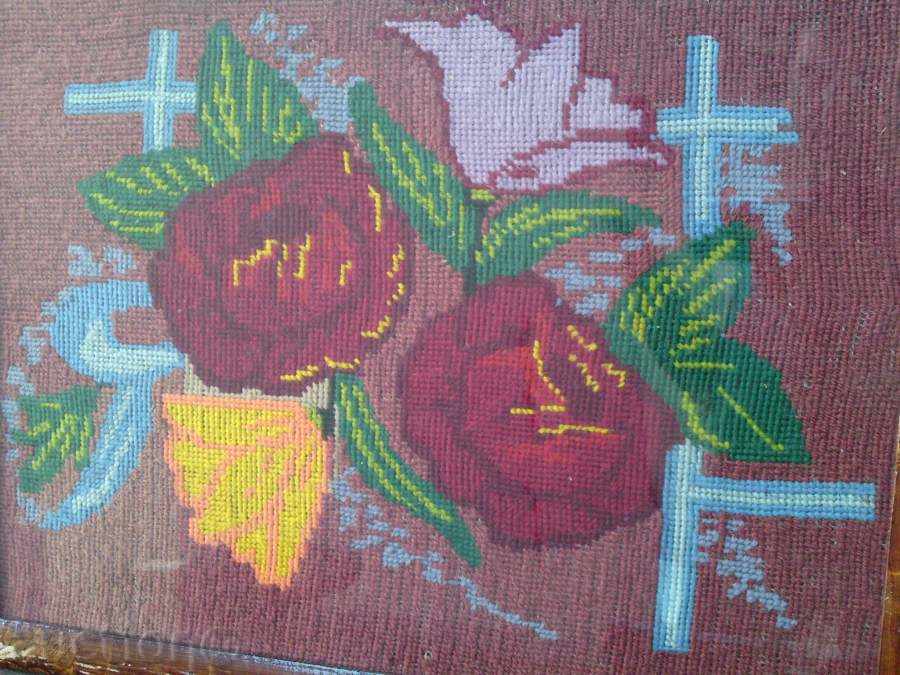 Аукцион Гоблен в рамка - рози