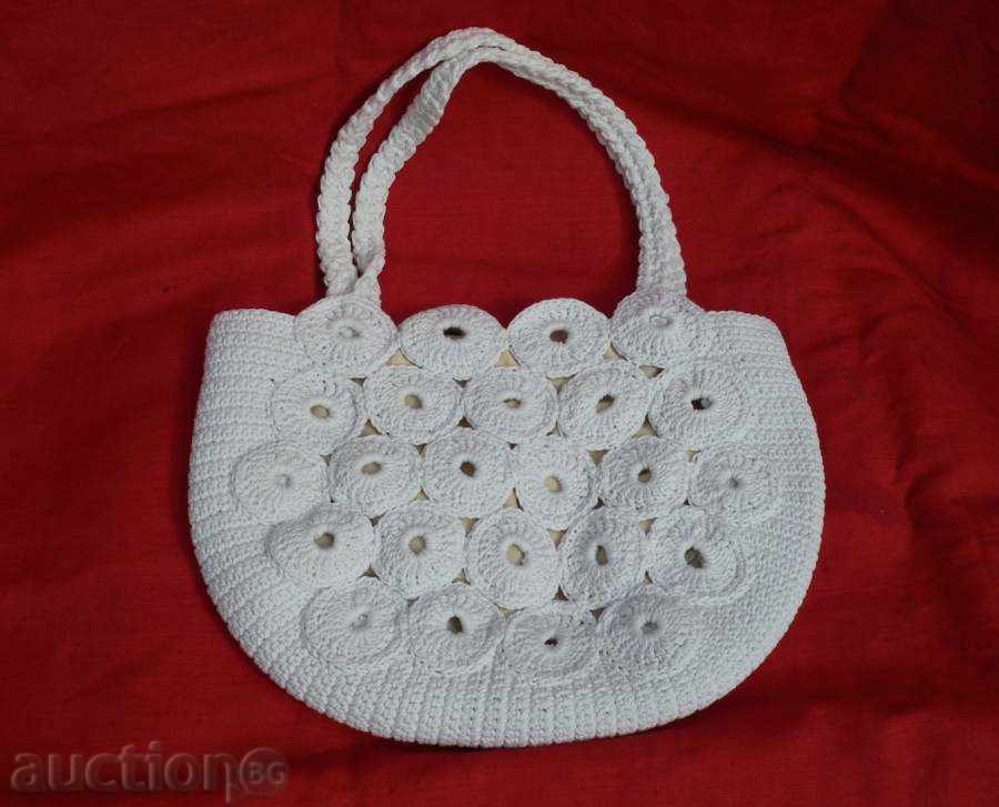 Lady handbag - knitted by hand