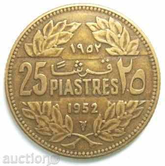 1952 - 25 piastres Liban