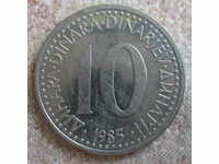 YUGOSLAVIA-10 dinara-1985