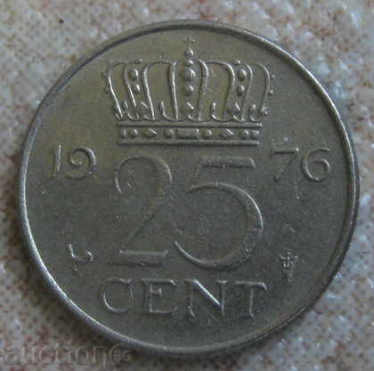ХОЛАНДИЯ  25 цента 1976г.