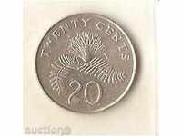 + Singapore 20 cents 1986