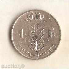 1 франк  Белгия 1968 г. френска легенда