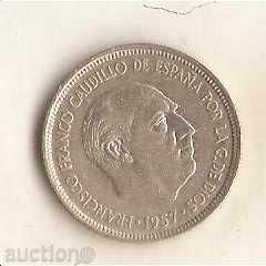 Ισπανία 5 πεσέτες 1957 (1973), η με τιμή 0.90 BGN | € 0.46