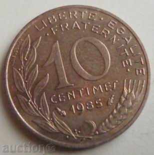 Γαλλία-10 centimes-1985.