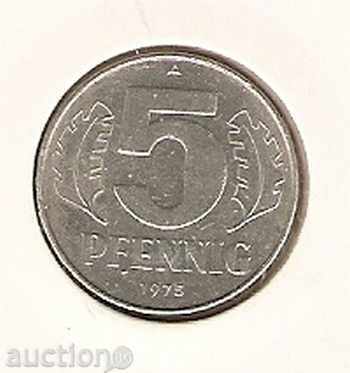 5 фенинга ГДР