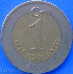 Turcia 1 liră 2006