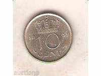 Netherlands 10 cents 1961