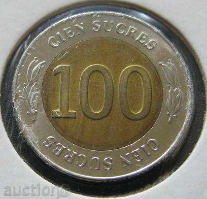 Ecuador - 100 sucres 1997-bimetal jubilee