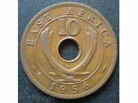 ИЗТОЧНА АФРИКА -10 цента - 1956г.
