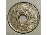 Γαλλία 5 tsentimes 1933 EF / AU